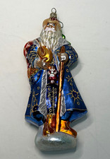 Vintage 1999 Christopher Radko Siberian Santa Claus Christmas Ornament picture