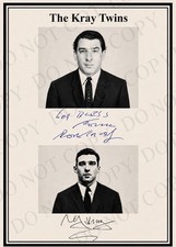 The Kray Twins A4 Signature / Signed Display picture
