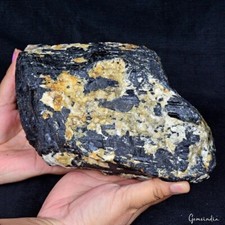 High Quality 4.8 Kilo Natural Black Tourmaline Big Size Gemstone Rough Specimen picture