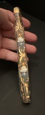 ANTIQUE Lay Down Lachrymatory Perfume Scent Bottle Victorian Tear Catcher picture
