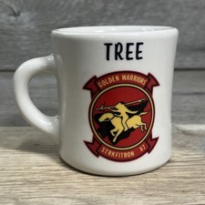 VTG Victor Diner Coffee Mug US Navy Golden Warriors Strike Fighter Squadron 87 picture
