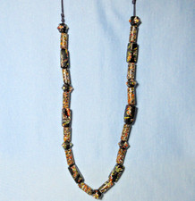 Antique African TRADE BEADS ~ Venetian Millefiori Italian Glass STRAND NECKLACE picture