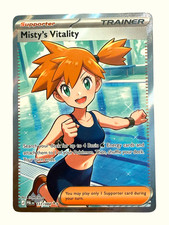 Misty's Vitality Full Art 111/08 Pitch Black English NM picture
