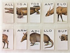 1934 WILLS ANIMALLOYS 48 DIFFERENT TOBACCO CARD SET picture