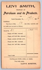 K67/ North Clarendon Pennsylvania Postcard 1906 Levi Smith Petroleum 270 picture