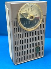 Zenith Royal 50 AM Transistor Radio grey tan picture
