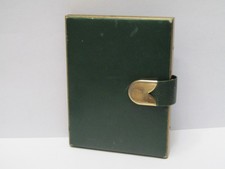 Vintage Beautiful Leather Brass Cigarette Case Ca. Early 1900's picture