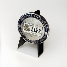 🔥Virginia State Police🔥ALPR Automatic License Plate Recognition Challenge Coin picture