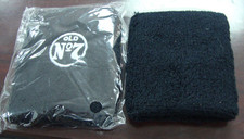 Lot 11 Jack Daniels Old No 7 Black Wristbands Sweatbands Embroidered Bar Promo picture