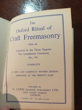The Oxford Ritual of Craft  Freemasonry masonic/454 picture