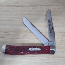 Vintage Case XX 1993 Classic 62007 1/2 Red Bone Mini Trapper Knife 200 MADE picture