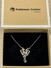 Pokémon Center Sterling Silver Umbreon & Espeon Charm Necklace / Original Box picture