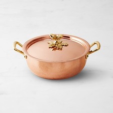 Ruffoni Historia Hammered Copper Chef Braiser with Acorn Knob, 3 1/2-Qt picture