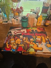 The Simpsons Pinball Party Stern PINBALL 26X19 TRANSLIGHT BACKGLASS  Nos picture