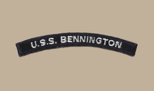 US Navy CV-20 USS Bennington Aircraft Carrier UIM Shoulder Rocker Tab (02) picture