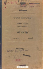187 Page Staff Study OPERATION OLYMPIC WWII Japan Invasion Maps Plans Book on CD picture