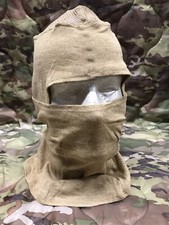 USMC Frog Balaclava Fire Resistant Face Shield Tan Sm / Med Light Weight NOS picture