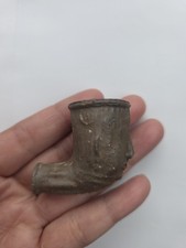 Mid 1800s Reed Stem Face Pipe picture