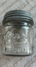 Antique Kerr Canning Jar Clear Glass picture