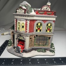 Holiday Time Village Christmas Fire Station House - New LED Light Cord picture