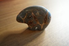 Septarian Dragon Stone Carved Spirit Bear Figurine picture