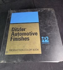 Vintage Ditzler Automotive Finishes Paint Chip Book PPG Color Manual 1970s picture