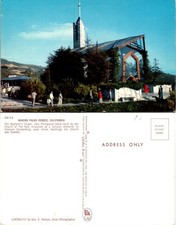 California Portuguese Bend Wayfarer's Chapel Church Lloyd Wright VTG Postcard picture