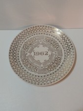 Vintage 1962 Gold Plated Calender Plate picture