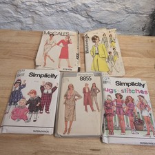 VTG Lot of Sewing Patterns 60's/70's Simplicity, Butterick, And McCalls picture