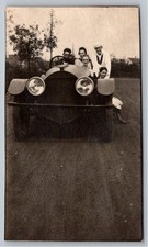 1910s Antique Automobile US Navy Sailor Family Vintage B&W Photo Snapshot picture