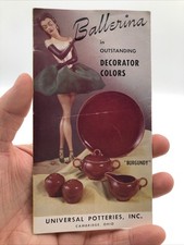 Vintage Ballerina Universal Potteries Inc Cambridge Ohio Brochure Catalog picture