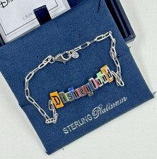 Crislu Disneyland Marquee BRACELET 2025 Sterling Platinum NIB picture