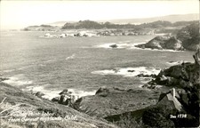 Carmel Highlands CA Point Lobos Zan c1930s-40s Real Photo Vintage Postcard picture