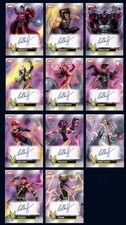 TOPPS MARVEL COLLECT CHROME VARIED VISAGE LEGENDARY SIGNATURE CRAFT  11 CARD SET picture