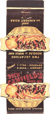 Dick Canfield's Drive-Ins Des Moines IA Vintage Matchbook Cover 1940s-50s picture