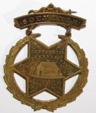 Waynesboro, PA~Centennial Celebration 1797-1897 Brass Souvenir Medal;Sept.1 1897 picture