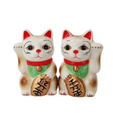 PT MANEKI NEKO SALT & PEPPER SHAKERS picture