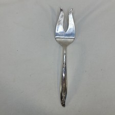 Holmes & Edwards Deep Silver IS Meat Fork - Woodsong- 1958 picture
