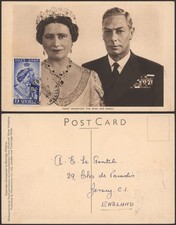 Seychelles - British Royal 25 Wedding Anniversary- 1948 - Maximum Card Postcard picture