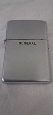 Zippo Lighter 1950s Engraved GENERAL STEALED, CASE. picture