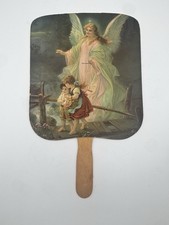 Guardian Angel Vintage Church Fan Hall’s Ice Cream Augusta GA Advertising picture