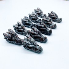 10pc Natural Yooperlite dragonhead carving Reiki Crystal Quartz Healing Decorate picture