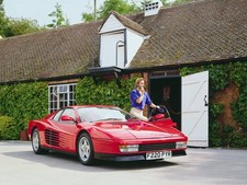Cars 1986 92 ferrari testarossa uk spec Art Print Poster 11x17 picture