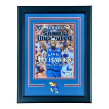 Mario Chalmers Autographed Kansas Jayhawks Deluxe Framed Commemorative Sports Il picture