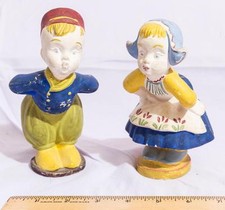 Pair of Durotex Products Handpainted Dutch Boy & Girl Figurine picture