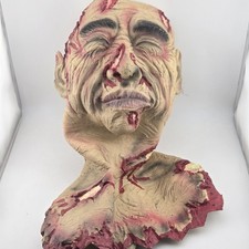 ​Nightview Inc Severed Zombie Head Neck Bust Halloween Prop Foam Latex  picture