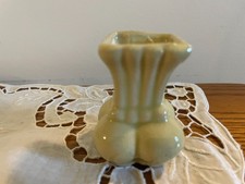 Niloak Vintage Green Ceramic Mini Vase With Bulbous Base Miniature 2.5