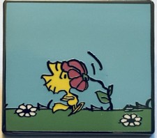 Whatever Makes You Happy x Peanuts Blind Box Comic Strip Pin - Smelling Flower picture