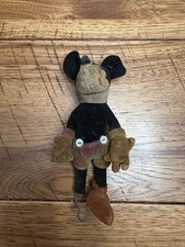 Vtg 1930s Mickey Mouse Possibly Steiff Velvet Doll Antique Wire Armature As-Is picture