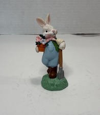 COTTONTAIL LANE Bunny Rabbit With Garden Rake EASTER Collectable Figure Midwest picture